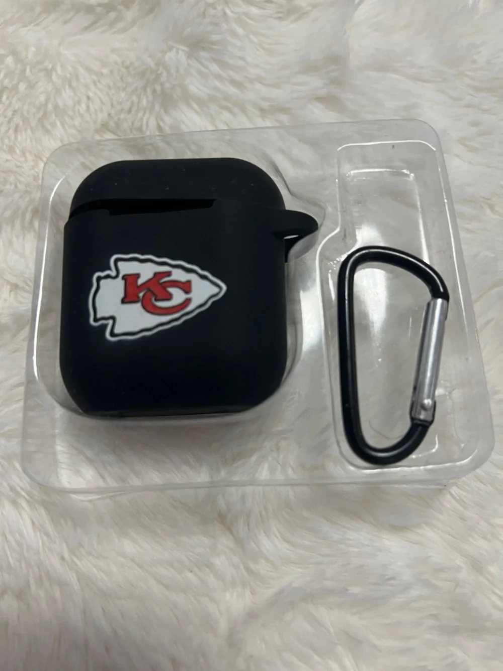 Kansas City Chiefs Black AirPods Case Cover
